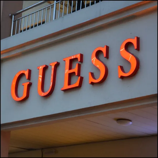 New Fashion Best Quality Glowing Red Lighting Outdoor Signage