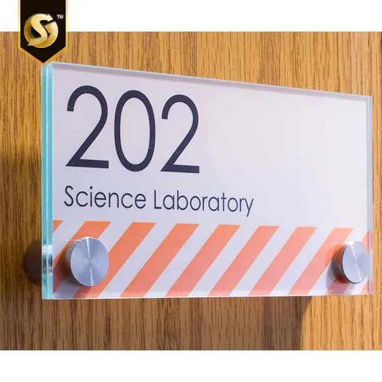 Wall Mount Digital Print Perspex Acrylic Signs with Standoffs