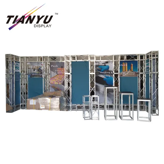 Professional Manufacturer Aluminum Fair Assembling Without Tool Environmental Canton Fair Booth Contractor