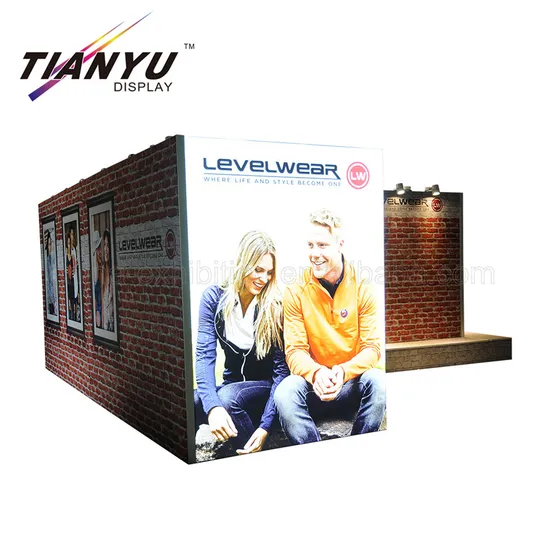 Trade Show Wooden Booth New Fashion Exhibition Stands Portable Aluminum Design
