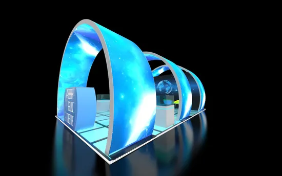 Custom Exhibition Booth Modular Aluminum Tension Fabric Exhibition Booth