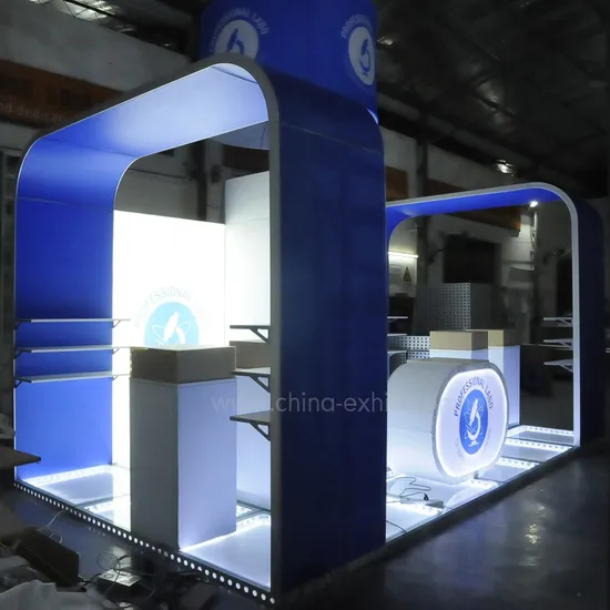 Booth Exhibition Stand Backdrop Tradeshow Stands Displays Material Shows Portable Size 3X3 Modular Small Trade Show