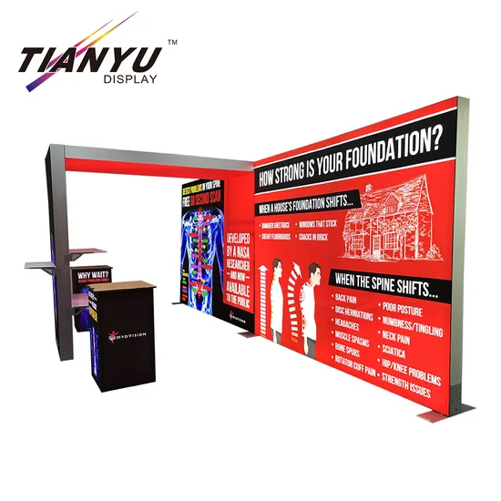 China Hot Sale Trade Show Round Booth Exhibition Designer Stand for Tradeshow