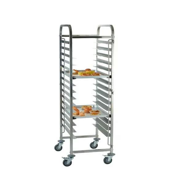 New Commercial Stainless Steel Bread Rack Trolley, Kitchen Food Baking Tray Rack