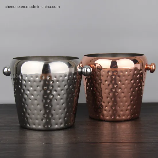 Shenone Mirror Polished Stainless Steel Champagne Bucket Wine Metal Ice Bucket
