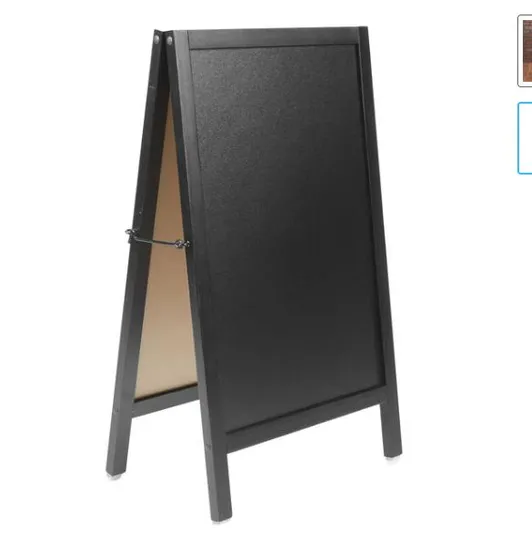 Magnetic Wooden a-Frame Double-Sided Chalkboard Sign 20" X 34" for Restaurant, Bar