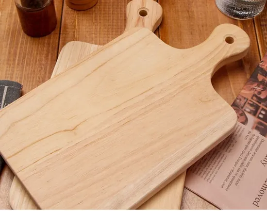 Weljia 9" X 5 1/2" Wooden Serving / Cutting Board Bread with 4" Handle