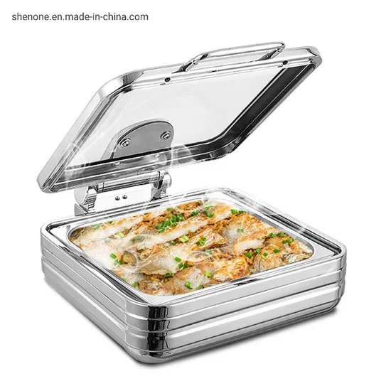 Shenone Factory Cheap Price High Quality Fordable Collapsible Stainless Steel Buffet Chafing Dish 2020