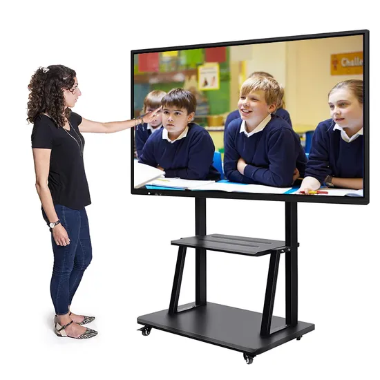 65 75 86 Inch Portable Finger Touchscreen Smart Board All in One Interactive Whiteboard Education Device for School Conference