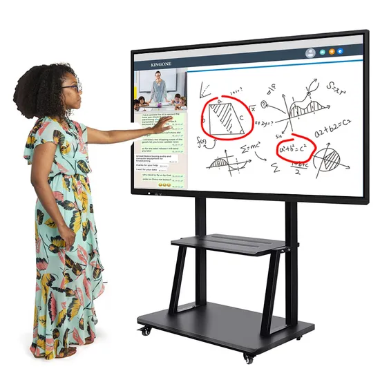 OEM 65 Inch UHD 4K Electronic Display Smart Board Flat Touch Panel Education Interactive Digital Whiteboard System for Teaching