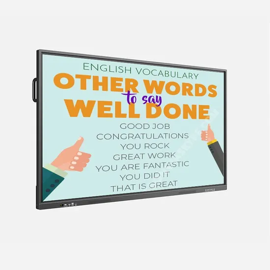 OEM ODM New Design 100 Inch 20 Points Touch Panel LCD Screen TFT Digital Interactive Whiteboard