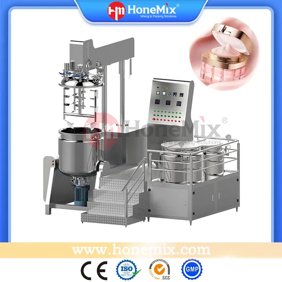 Honemix Cosmetic Viscosity Cream Paste Shampoo Lotion Vacuum Emulsifying/Homogenizer/ Emuslifier/Mixing/Mixer/Making Machine Production Equipment