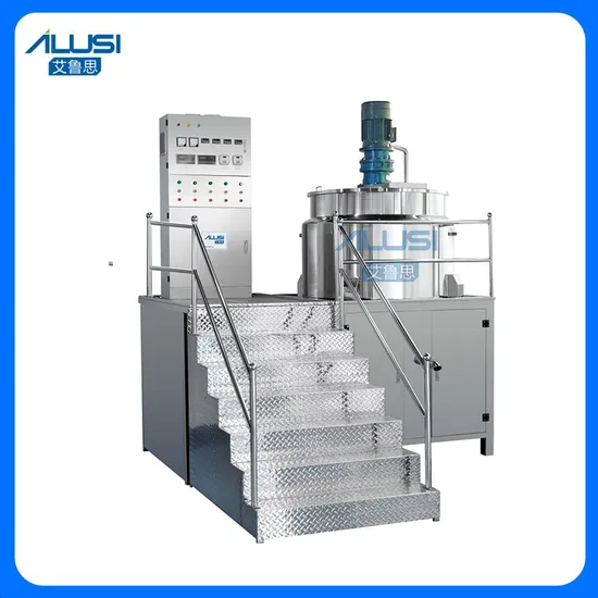 Ailusi Essential Oil Jacketed Mixer Tank Small Soap Making Conditioner Cream Mixing Machine Chemical Liquid Homogenizer Mixer Machine