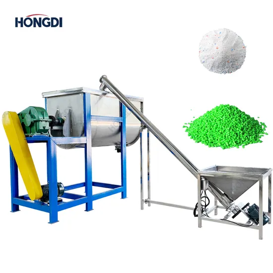 Customizable Industrial Detergent Powder Mixer Horizontal Ribbon Mixer