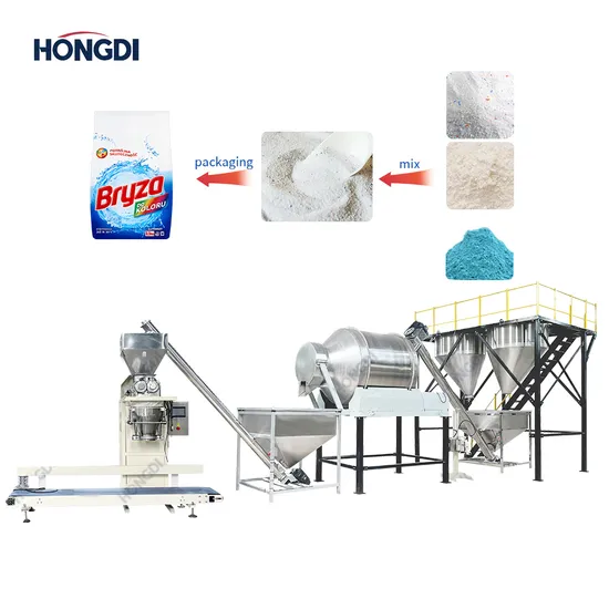 Fully Automatic Washing Powder Mixing and Conveying and Packaging Production Line