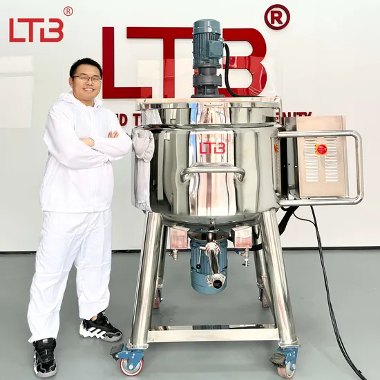 Industrial Liquid Soap Shampoo Detergent Homogenizer Mixer Washing Sunscreen Lotion Chemical Production Line Making Shower Gel Battery Slurry Mixing Equipment