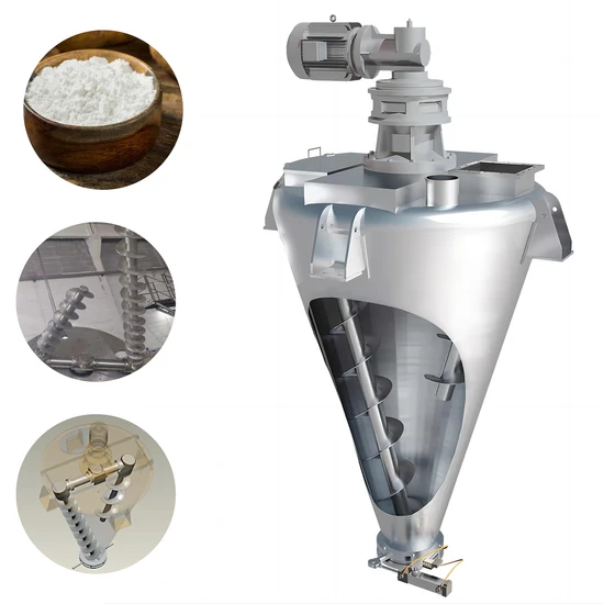 Heavy-Duty Double Helix Spiral Mixer for Effortless Cleaning