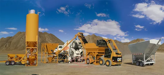 Small Mobile Concrete Batching Plant Portable Ready Mixed Concrete Mixing Plant