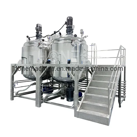 Hone Olive Oil Body Cream Vacuum Homogenizing Emulsifier Lotion Making Machine Cosmetic Mixing Machine