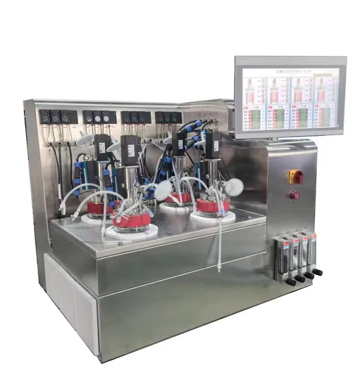 Laboratory Cell Culture Glass Fermenter
