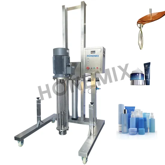 Honemix 0-3000rpm High Shear Lifting Homogenizer 2.2kw/4kw/5.5kw/7.5kw/11kw/15kw for Start Business