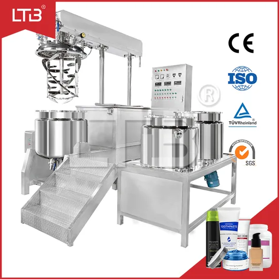 LTB Machinery Cosmetic Cream High Viscous Product Manufacturing Mixer Maker Pharmaceutical Gel Ointment Reactor with Weight System