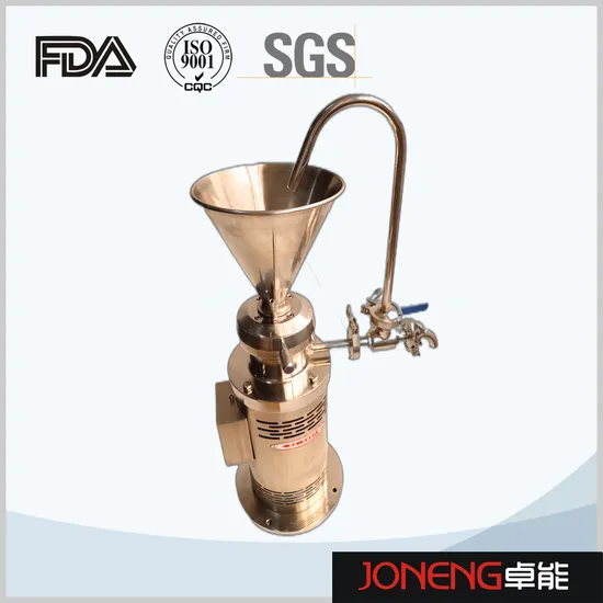 High Shear Horizontal Aloe Gel Milling Jam Making Machine with Motor for Grinding