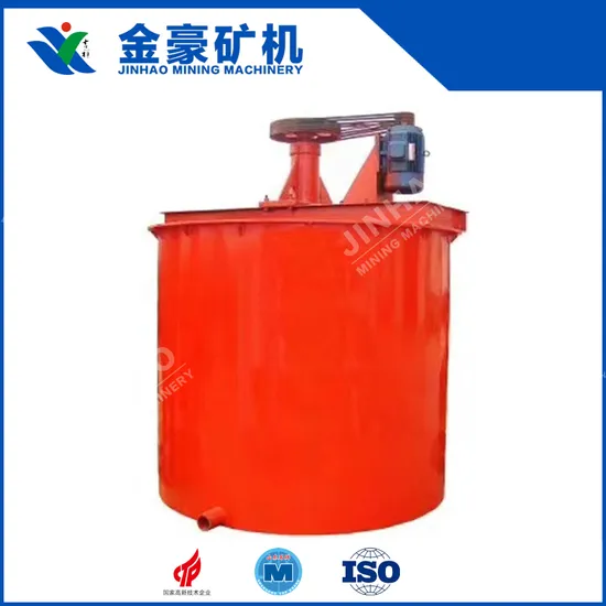 Gold Copper Iron Silver Mines Rj Single Impeller Agitation Tank with Cone Bottom and Flat Bottom (RJ25)