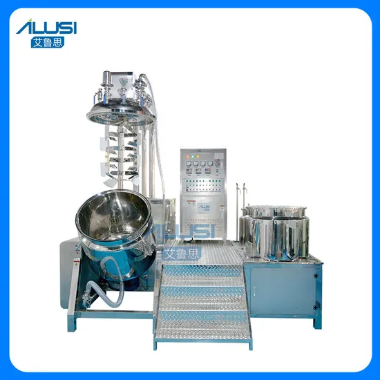300L Bottom Homogenizer Cosmetic Cream and Ointment Production Line Vacuum Emulsifying Mixer Machine