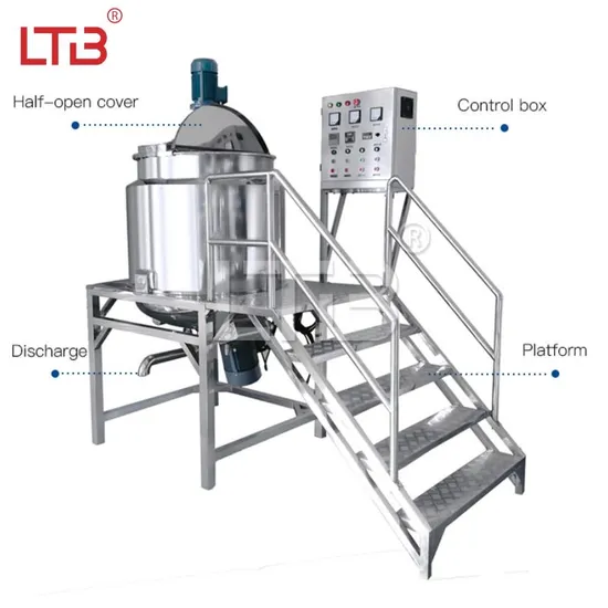 300L/500L Liquid Chemical Production Line High Speed Homogenizer Shampoo Soap Making Machine Detergent Lotion Maker Mixer Price