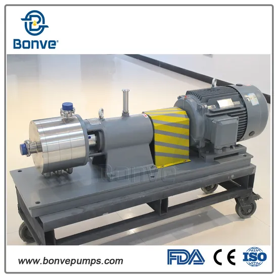 High Shear Mixing Sanitary Stainless Steel Homogenizer Pump