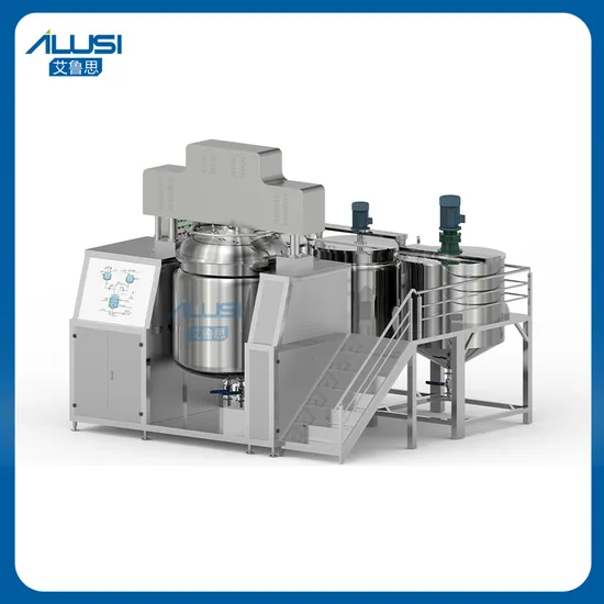 Electric Vacuum Emulsifying Machine for Cream Lotion Mixer Agitator Type Perfume Toothpaste Production Line