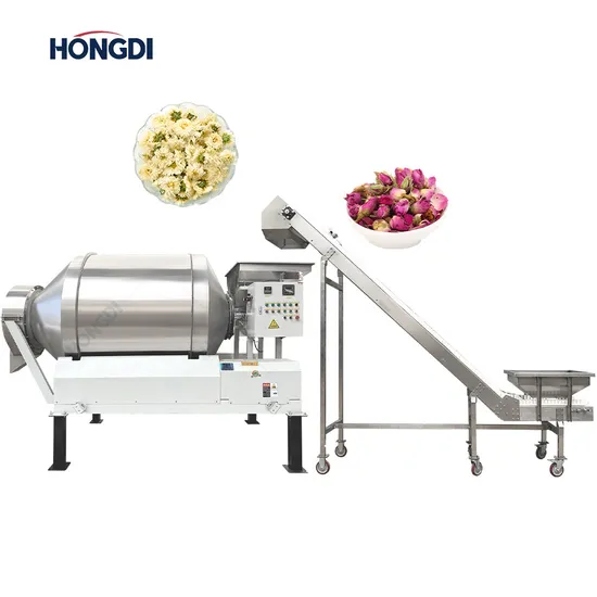 Industrial Drum Mixer for Jasmine Tea Black Tea Drying and Flavoring