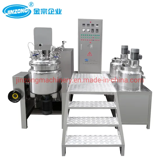 Button Control Industrial Mixers for Manufacturing Shampoos Shower Gels Soaps Creams Lotions and Other Cosmetics High Shear Emulsifiers
