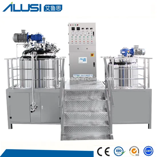 100L-500L Vacuum Emulsifying Homogenizer Cosmetic Mixer Face Cream Body Lotion Making Machine Emulsifying
