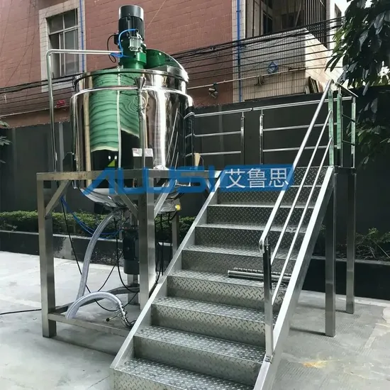 Ailusi Stainless Steel Mixing Double Jacketed Tank Homogenizer Industrial Mixer Machine Toilet Soap Making Machinery