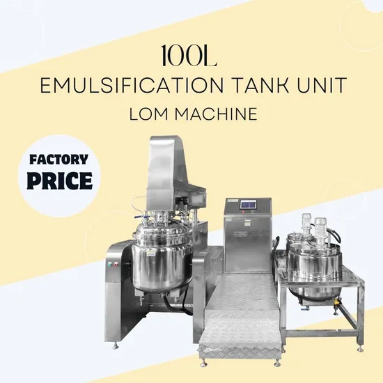 Cream Emulsification Mixing Tank Cosmetics Vacuum Degassing Emulsifier Ointment Gel Vacuum Emulsification Unit