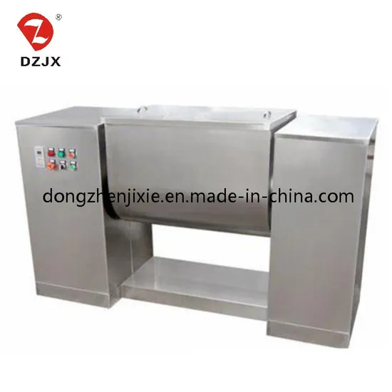 Dzjx Mortar Stainless Steel Gravity Free U-Shaped Trough Mixer Food Chemical Application