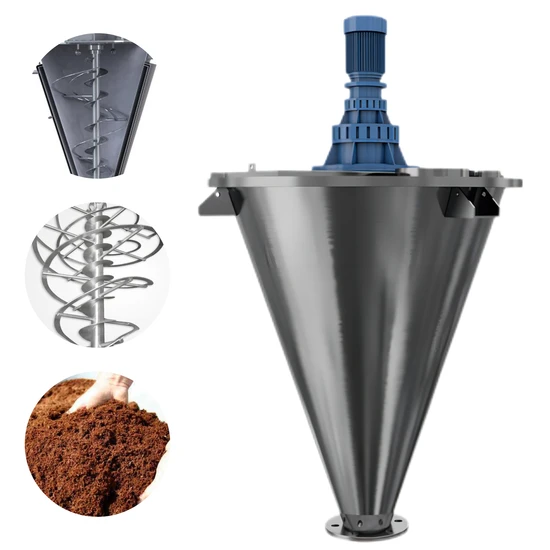 Advanced Double Helix Mixer for Efficient Fertilizer Processing