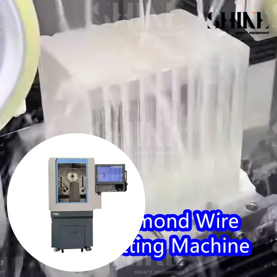 Wet Diamond Wire Band Saw for Glass Cutting High-Quality K9 and Corning Glass in Optoelectronics Industry