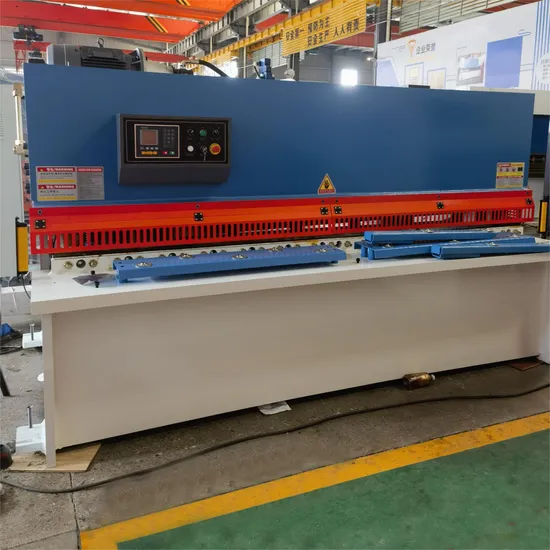 QC12K Hydraulic Swing Beam Shearing Machine CNC Sheet Steel Cutter with E21s