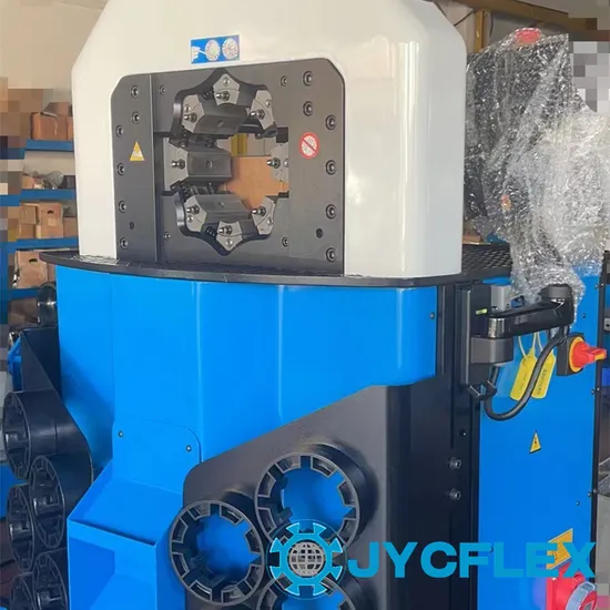 Large Bore Industrial Ultra Thin 90 Degree Fittings Hydraulic Hose Crimping Machine