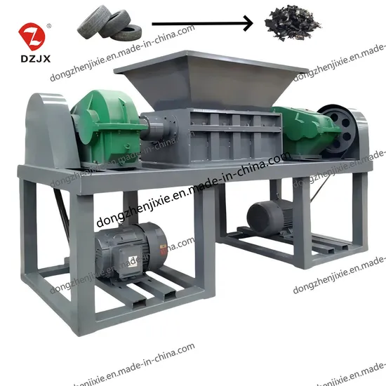 Dzjx Two Shaft Shredder Plastic Recycling Machine Plastic Shredder Machine