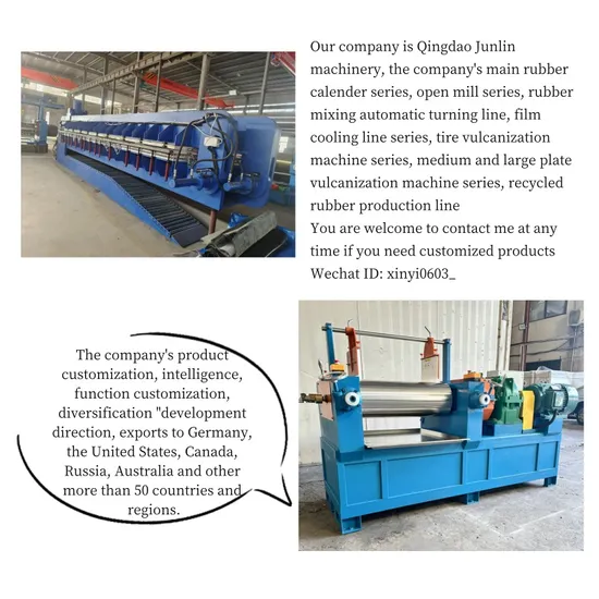 Washing Sheeting Mill Rubber Refining Mill Calender Breaker