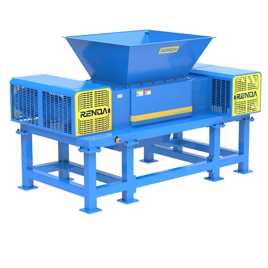 Renda 2 4 Double Shafts Used Wasted Tyre Tire Recycling Crushing Shredder Machine