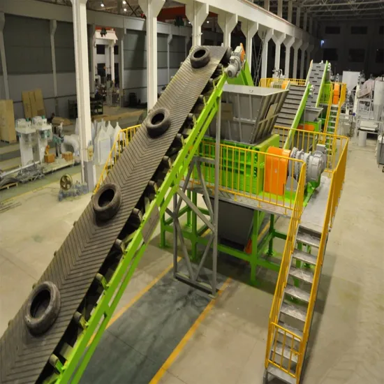 Waste Tire Rasper Machine for Rubber Mulch Recycling Line Waste Tire Recycling