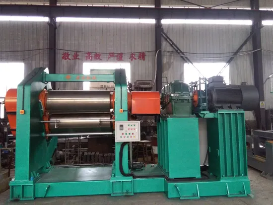 Two Roll Open Mill Laboratory Plastic Rubber Mixing Sheet