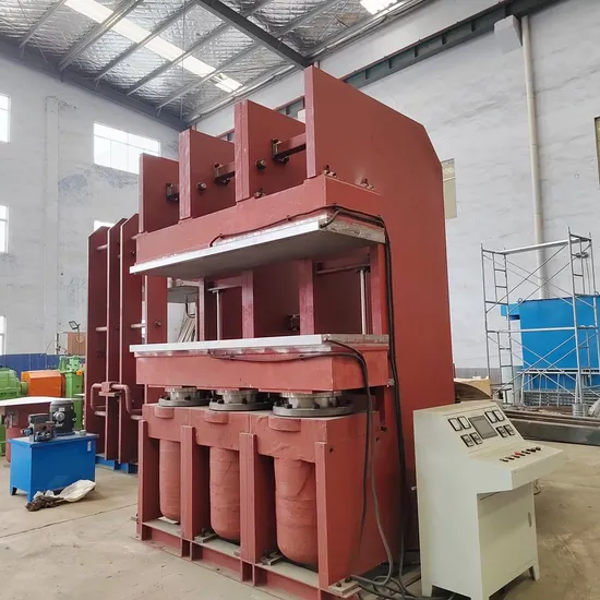 Jaw Type Tread Precure Curing Press Duplex Hydraulic Rubber Vulcanizer Press with Cylinders