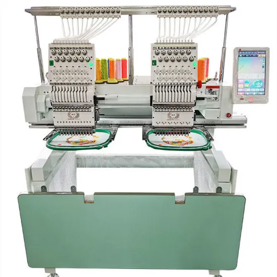 China Factory Price High Quality Fully Automatic Household Commercial Embroidery Machine Double Head Computerized Embroidery Machine
