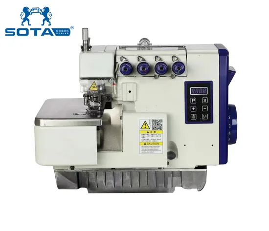 St-747D Factory Price Direct Drive Electric 4 Thread High Speed Overlock Industrial Sewing Machine